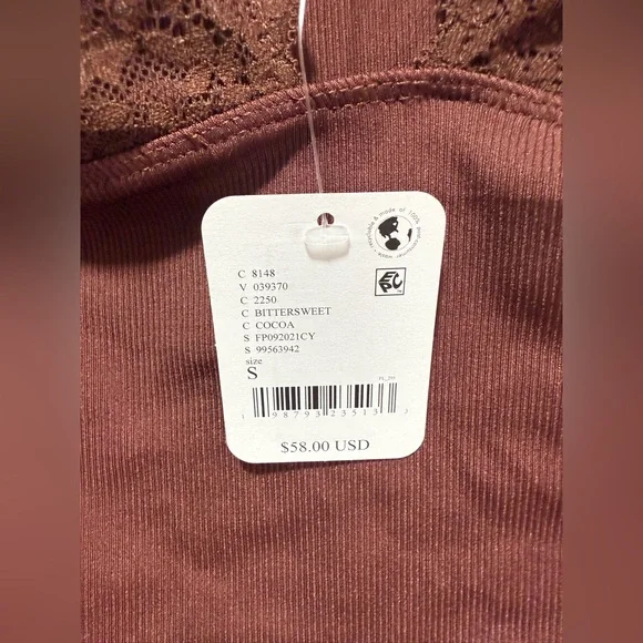 NWT Intimately FP Power Play Cami in Bittersweet Cocoa - Picture 5 of 8